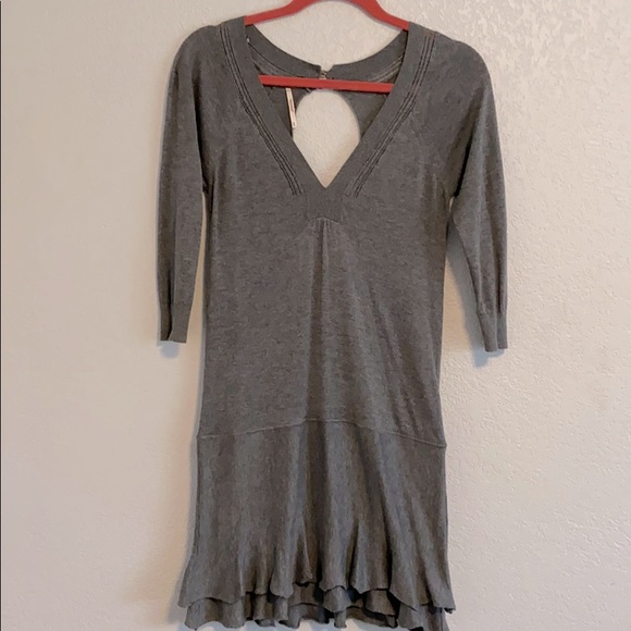 Free People Ruffle Me Up Sweater Dress, Size XS - Picture 2 of 15